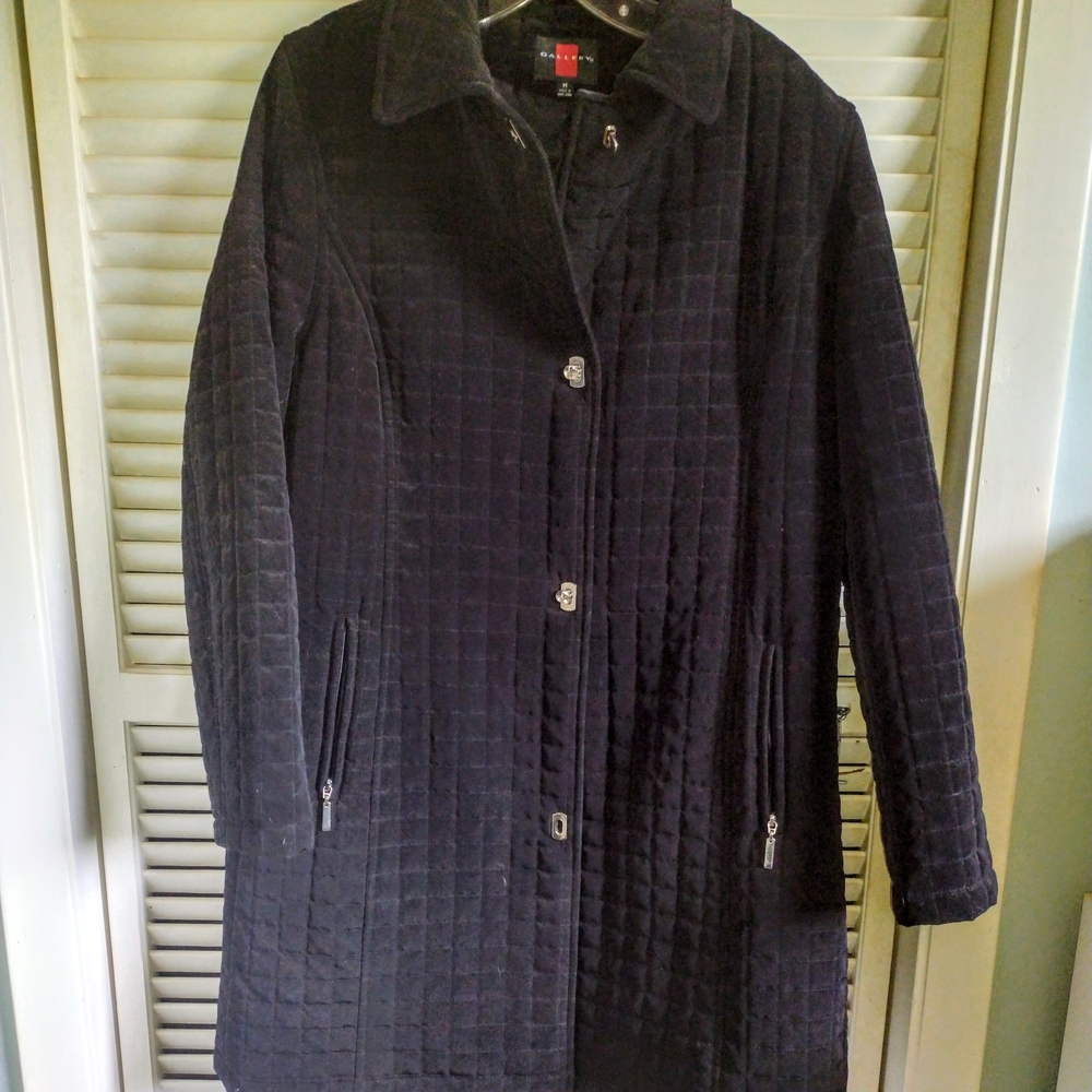 Black Quilted Women's Coat